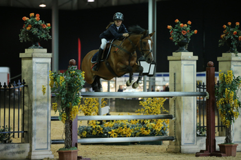 Tahnia Jordan-Jones wins the Squibb Group Pony Foxhunter Masters